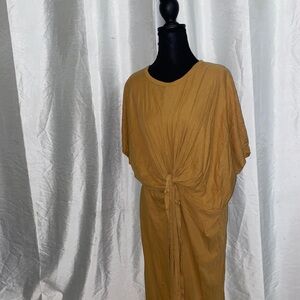 Zara Mustard Midi Dress